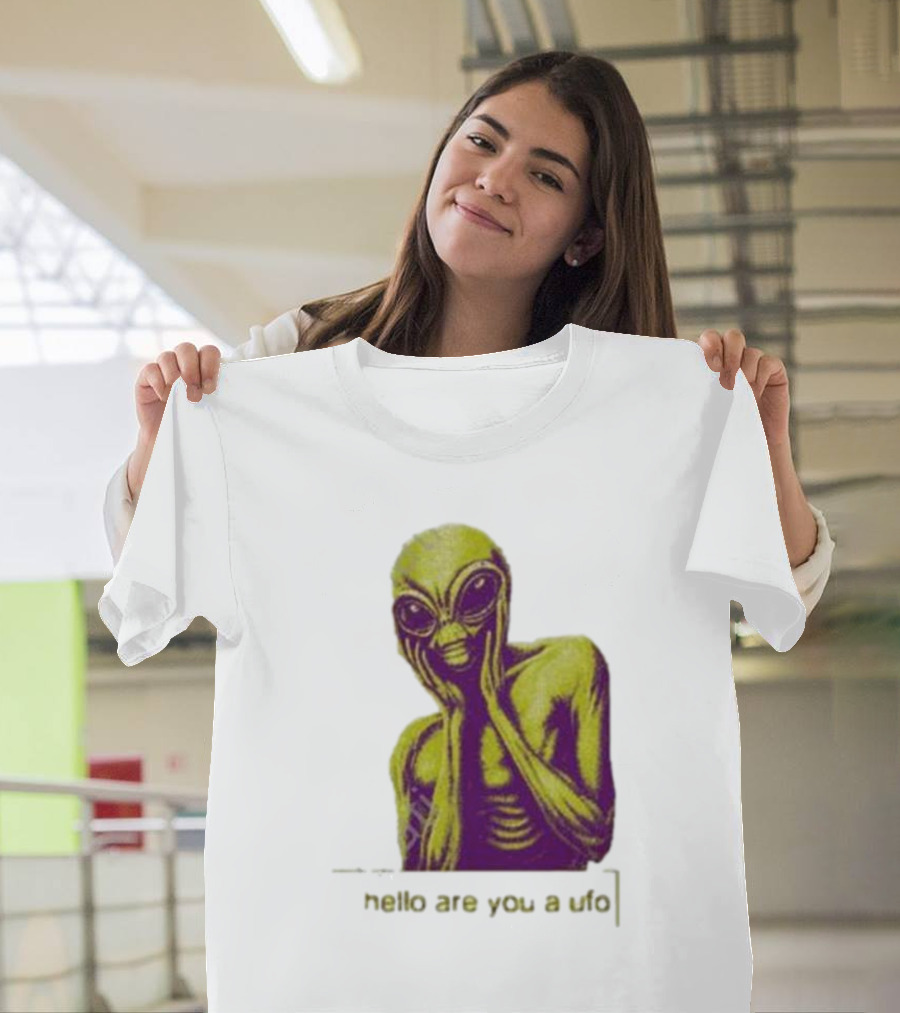Dogecore Alien Hello Are You A UFO T-Shirt