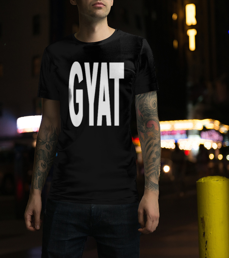 Revive Gyat Bold Statement Text White T-Shirt