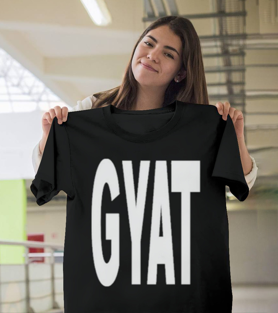 Revive Gyat Bold Statement Text White T-Shirt