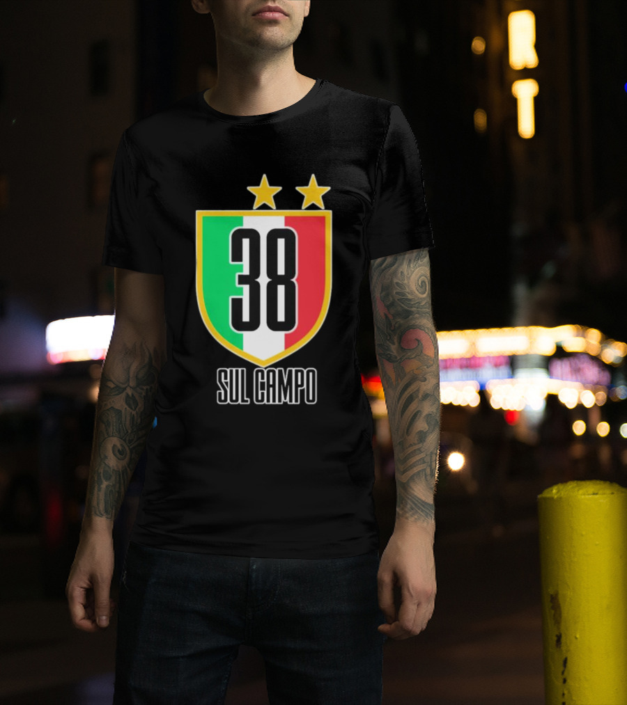 Sul Campo 38 Italy Shield With Stars T-Shirt