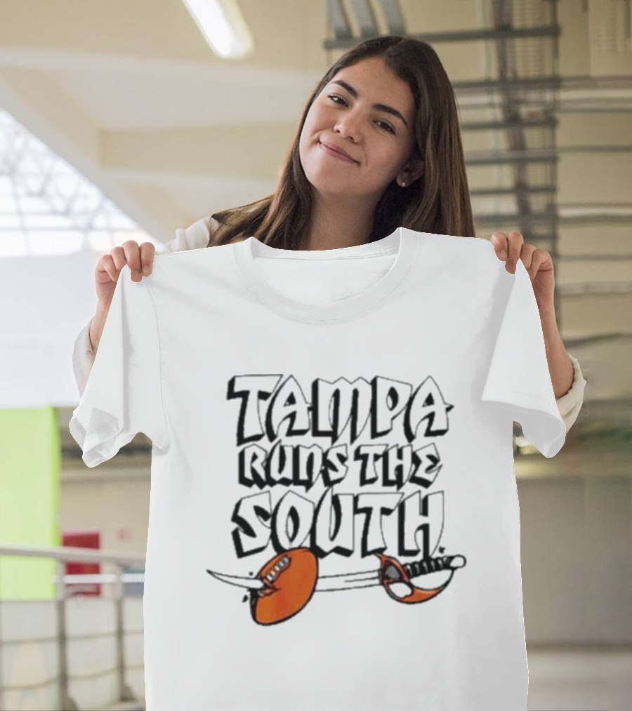Tampa Runs The South Buccaneers Sword T-Shirt