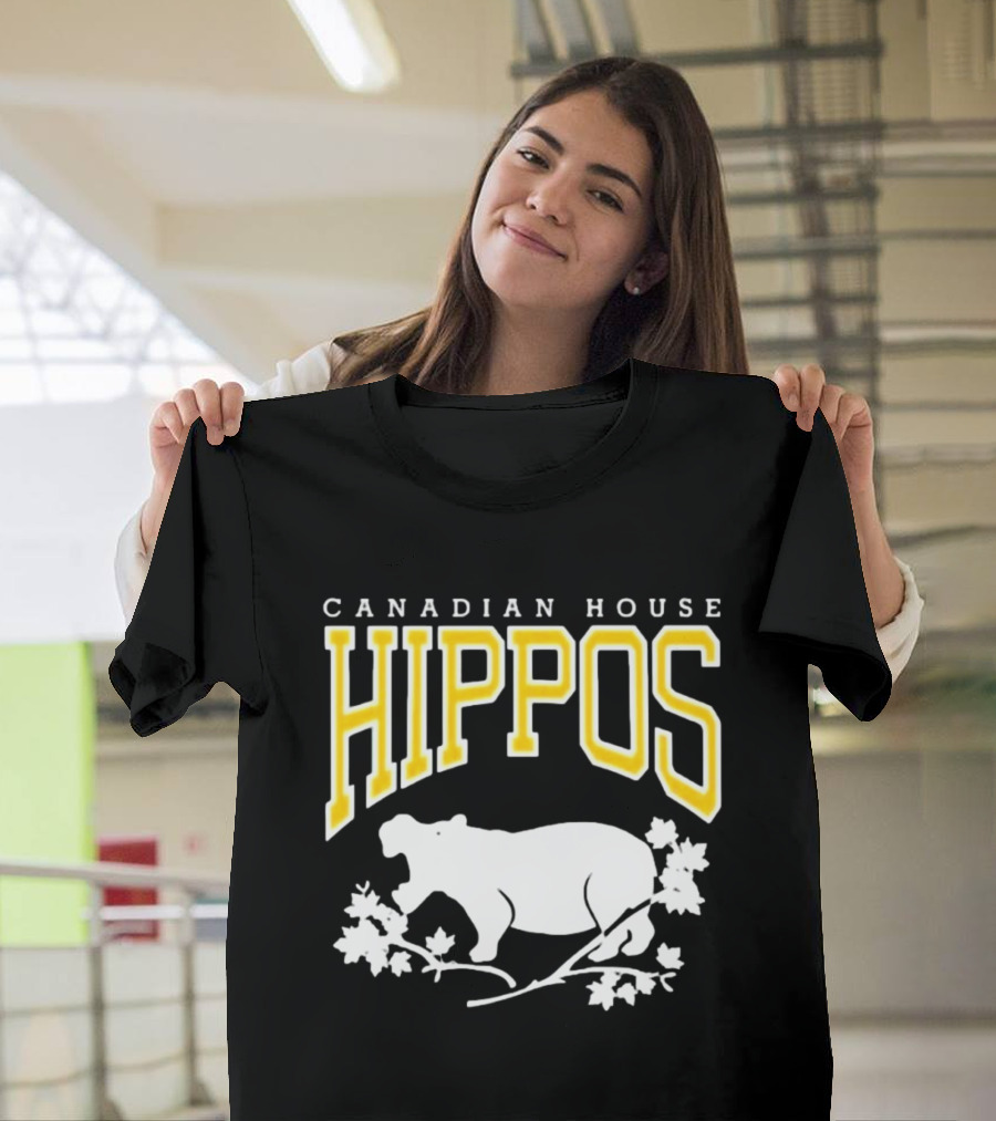 Canadian House Hippos Maple Leaf T-Shirt