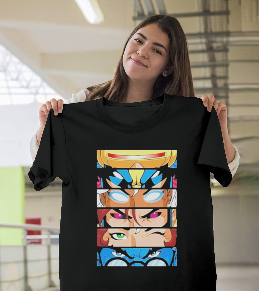 Jax Briggs X-Men97 Cyclops Wolverine Storm Jean Grey Beast Eyes T-Shirt