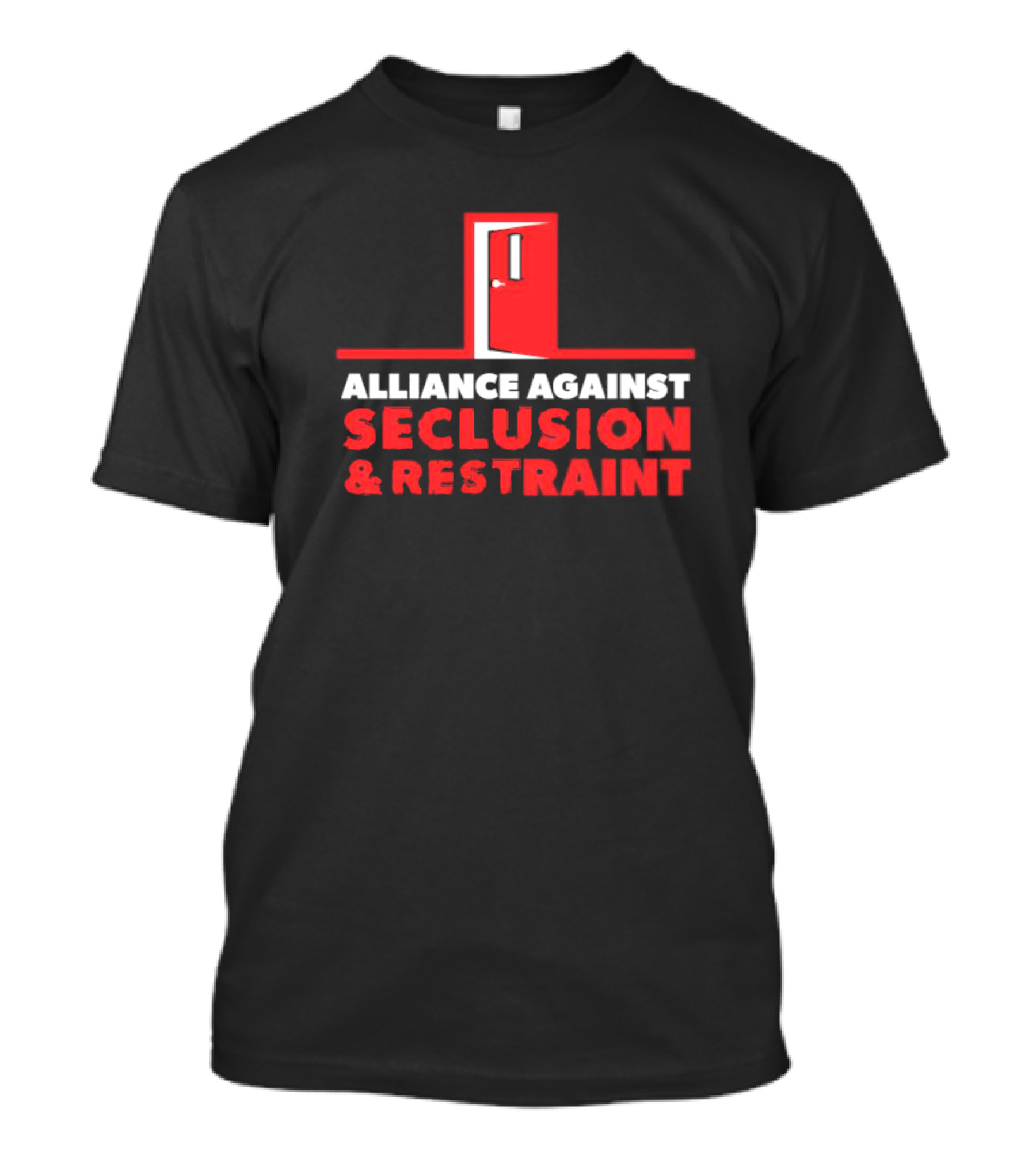 Alliance Against Seclusion And Restraint Red Door T-Shirt