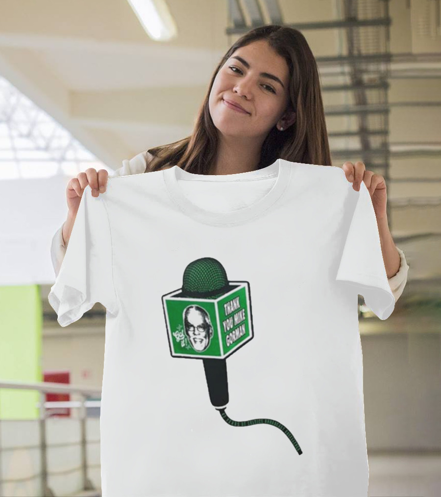 Celtics Thank You Mike Gorman Microphone T-Shirt