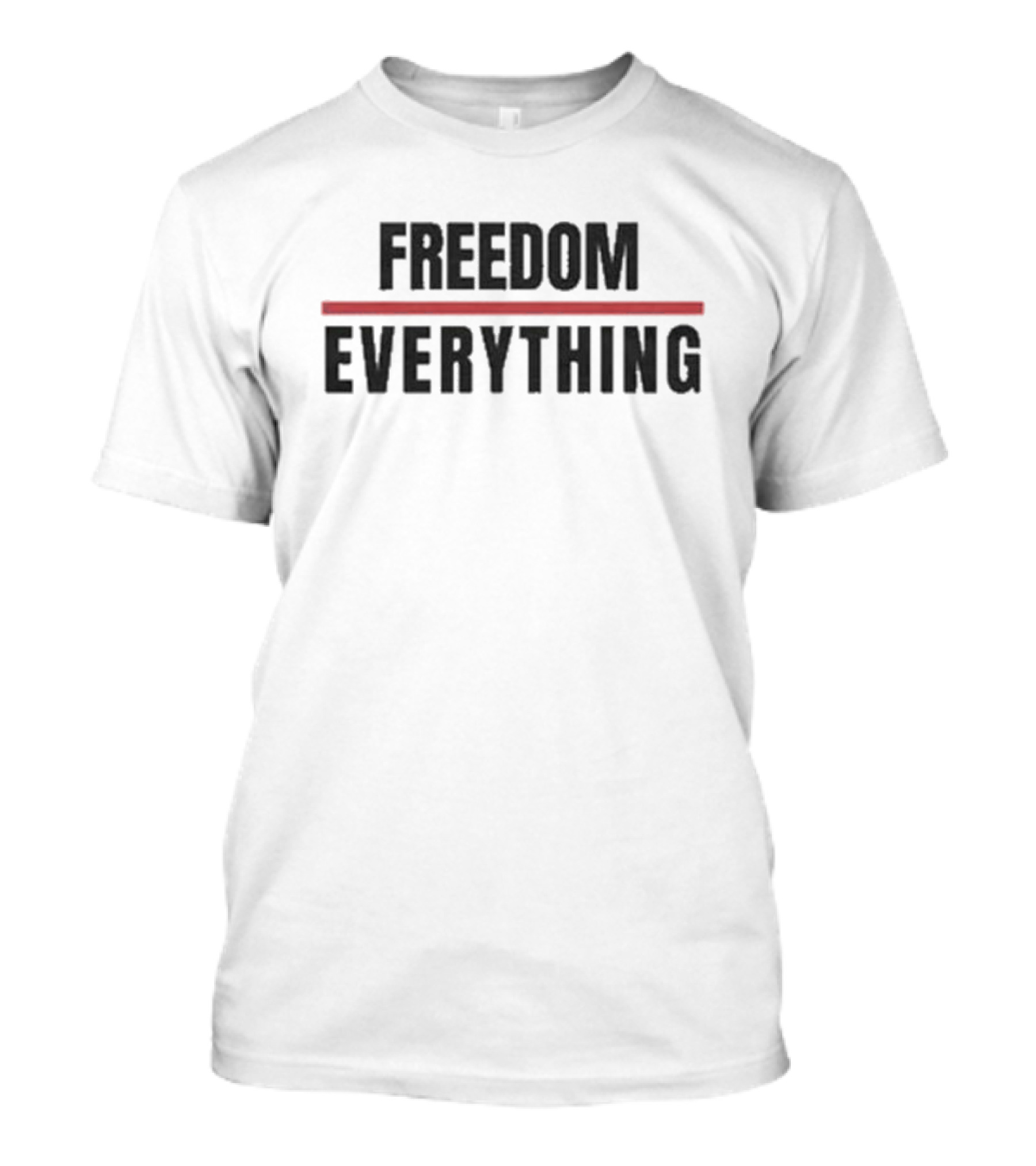 FREEDOM EVERYTHING Red Line Highlight T-Shirt