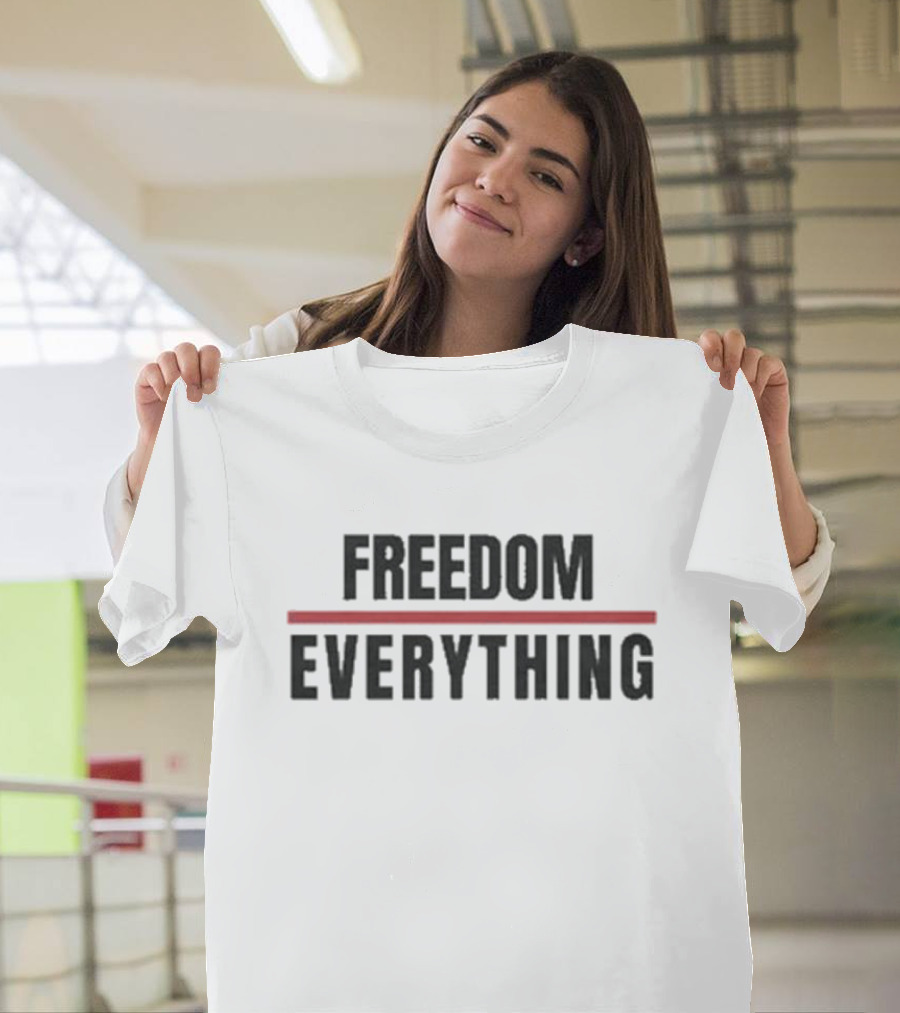 FREEDOM EVERYTHING Red Line Highlight T-Shirt