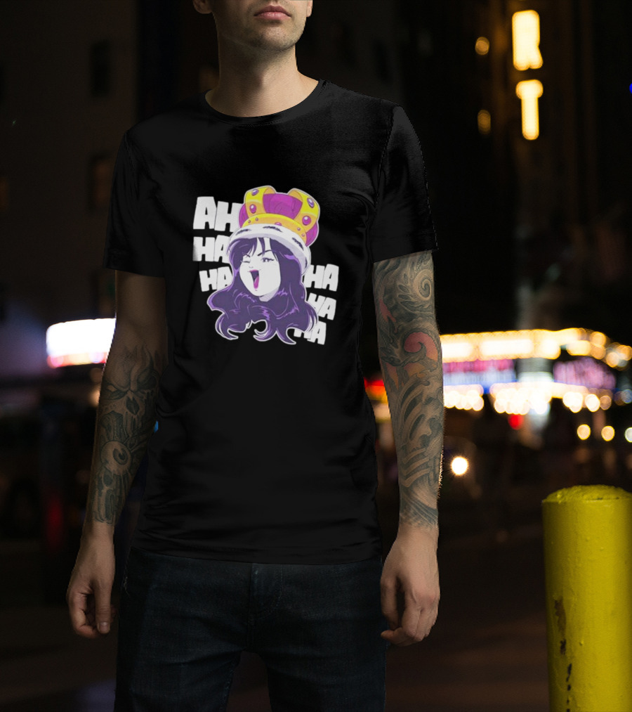 Ms Sakura Haha King Crown Laugh T-Shirt
