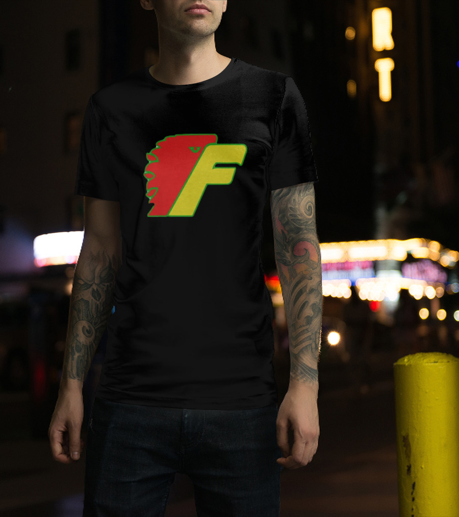 Philadelphia Firebirds Hockey Logo Red Green Yellow F T-Shirt