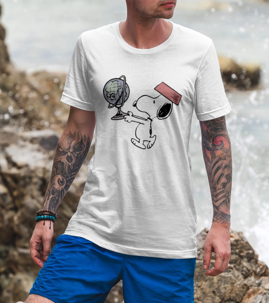 Snoopy Earth Day Take Care Of The Planet T-Shirt