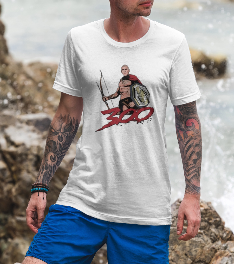 Alex Pereira Poatan 300 Spartan Warrior With Bow And Shield T-Shirt