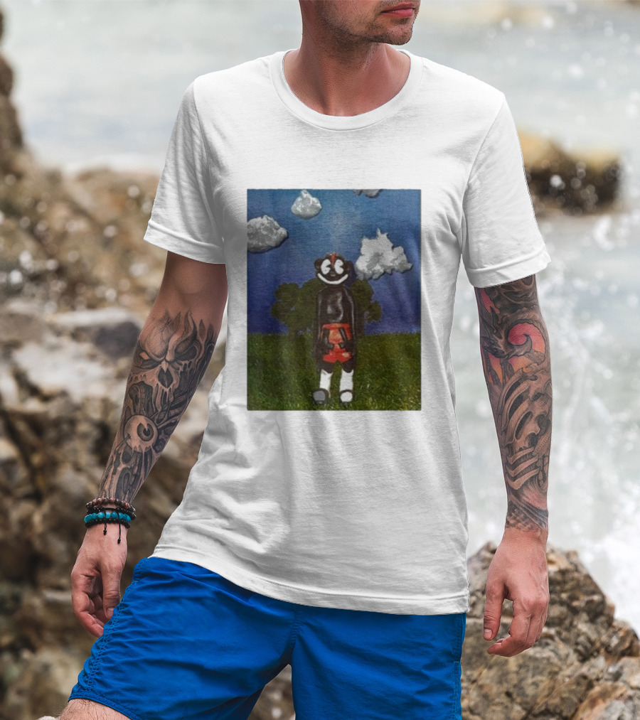 Lil Darkie Sunrise Character With Clouds And Trees T-Shirt