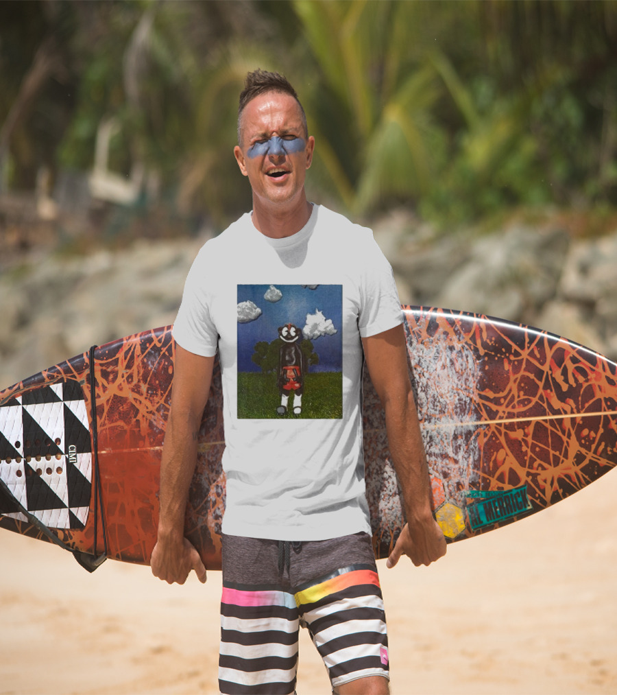 Lil Darkie Sunrise Character With Clouds And Trees T-Shirt