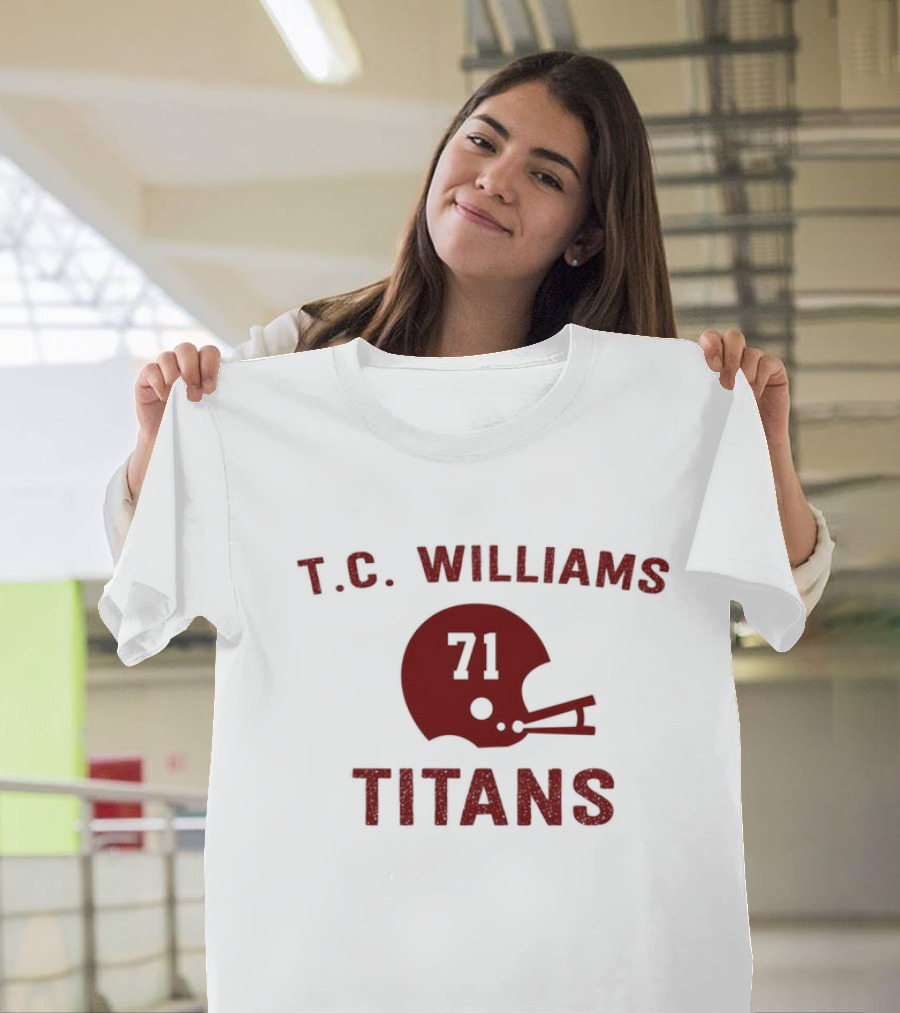 T.C. Williams Titans 71 Football Helmet T-Shirt