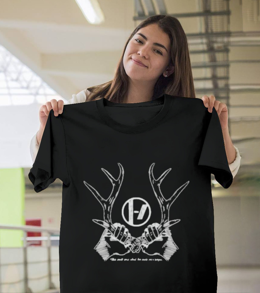 Twenty One Pilots Antler Symbol With This Small Eerie Island Has Made Me A Weapon T-Shirt
