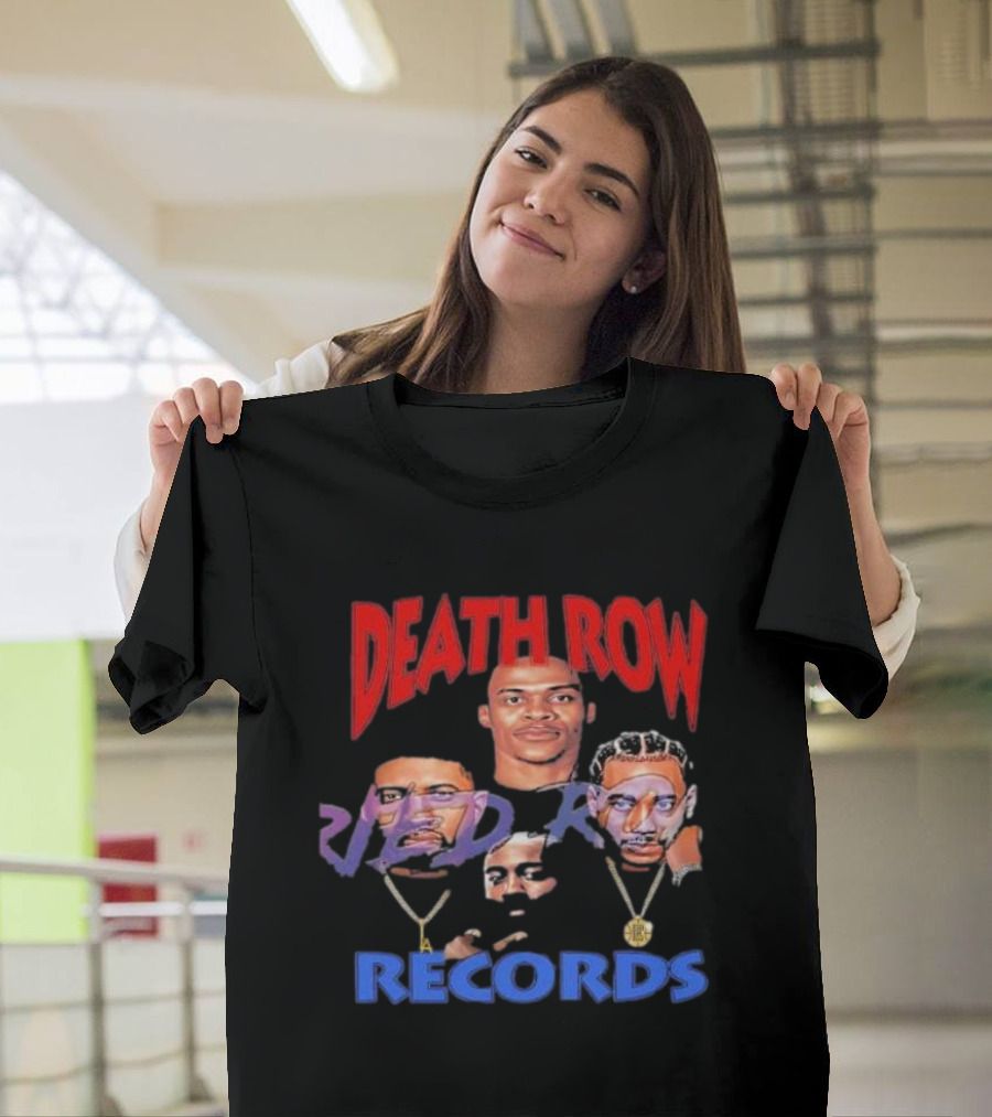 Death Row Records Russell Westbrook James Harden Paul George Kawhi Leonard Clippers T-Shirt