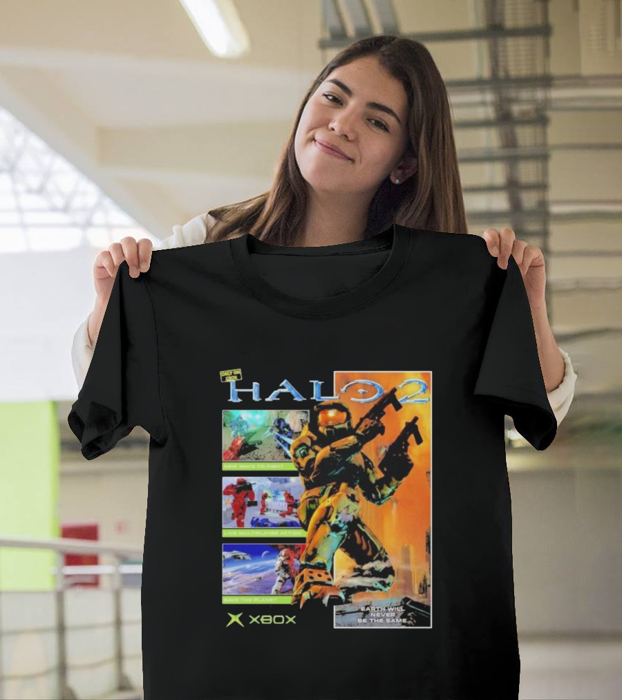 Halo 2 Master Chief Xbox Matchmaking Earth Will Never Be The Same T-Shirt