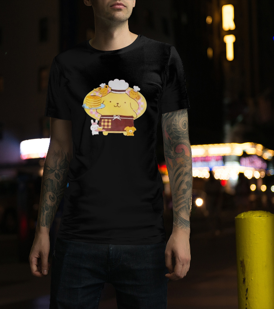 Join The Sanrio Pompompurin Pancake Chef T-Shirt