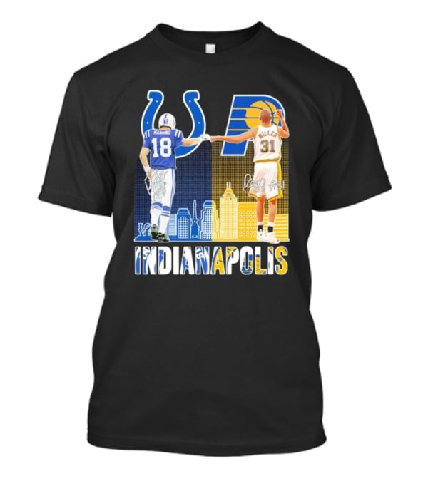 Manning Miller Indianapolis Colts Pacers Signatures Legends T-Shirt