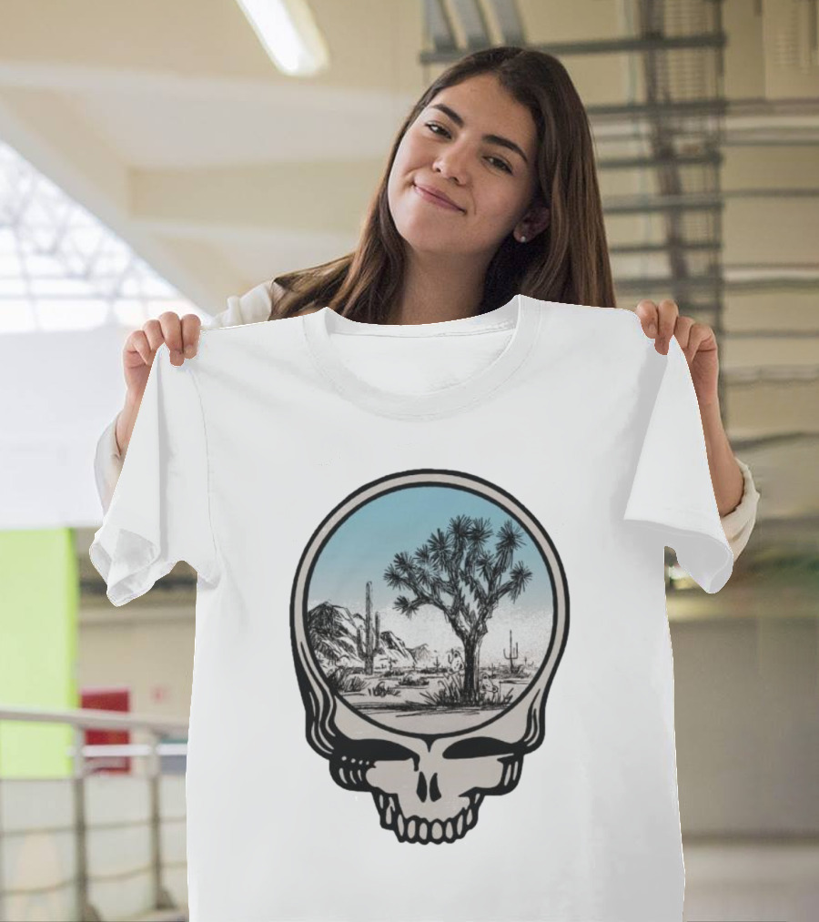 Grateful Dead Skull with Desert Scene Scenery T-Shirt
