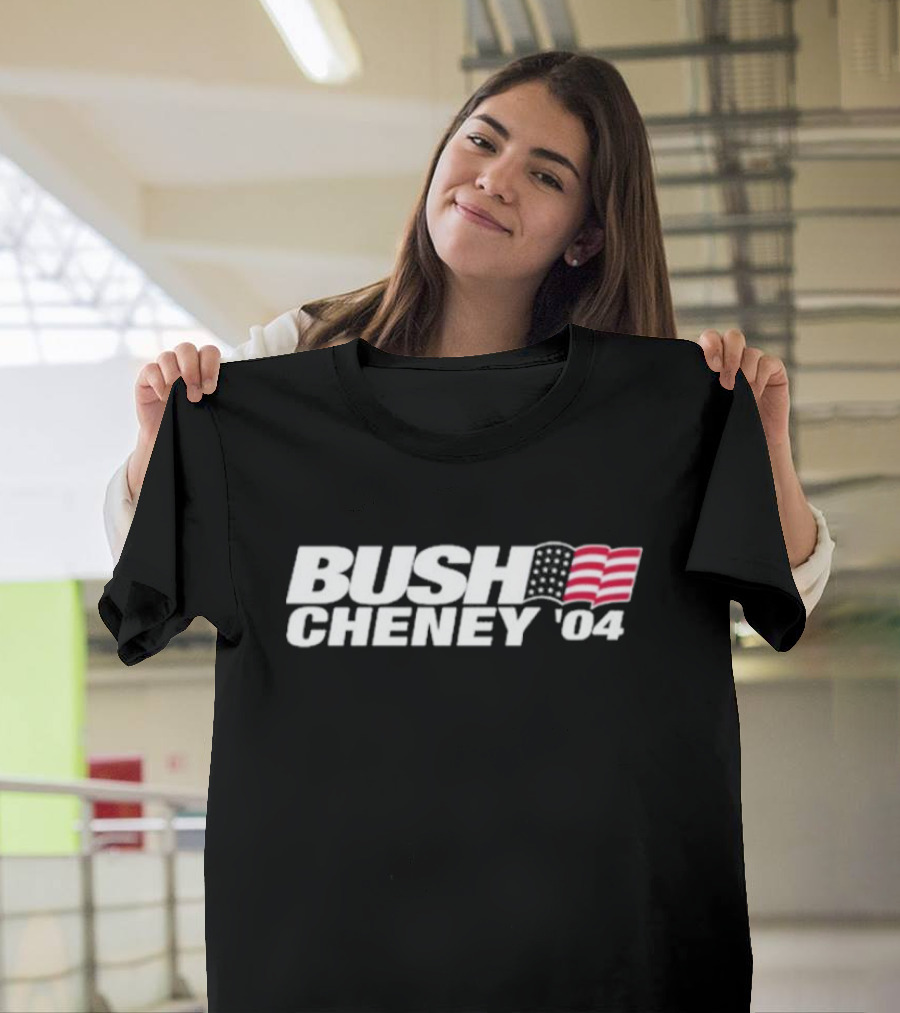 BUSH CHENEY '04 American Flag T-Shirt