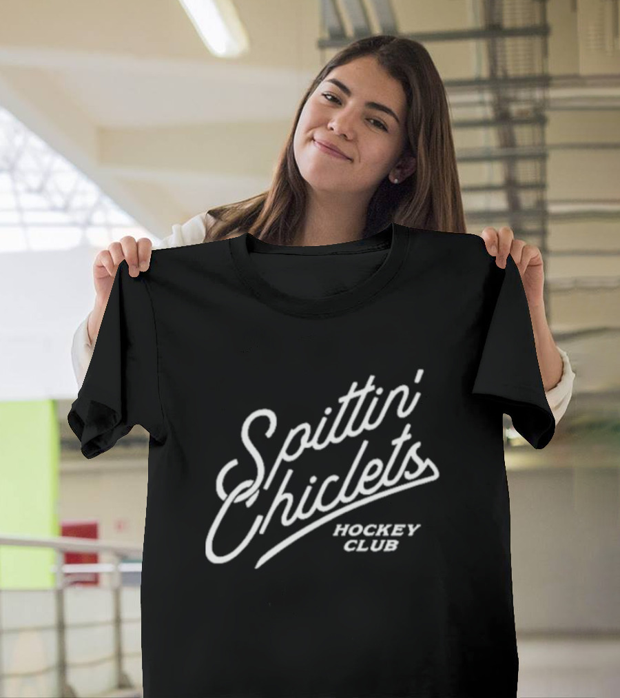 Spittin Chiclets Script Hockey Club T-Shirt
