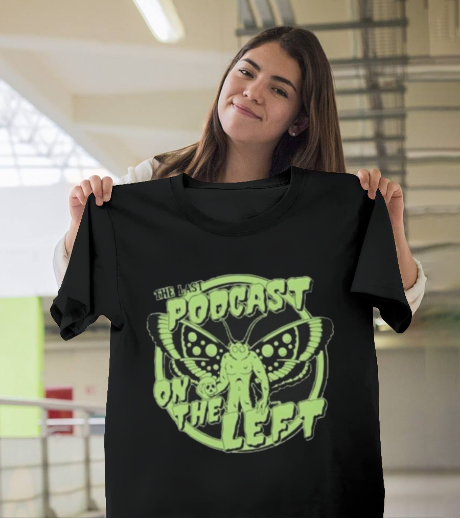 The Last Podcast On The Left Mothman Neon T-Shirt