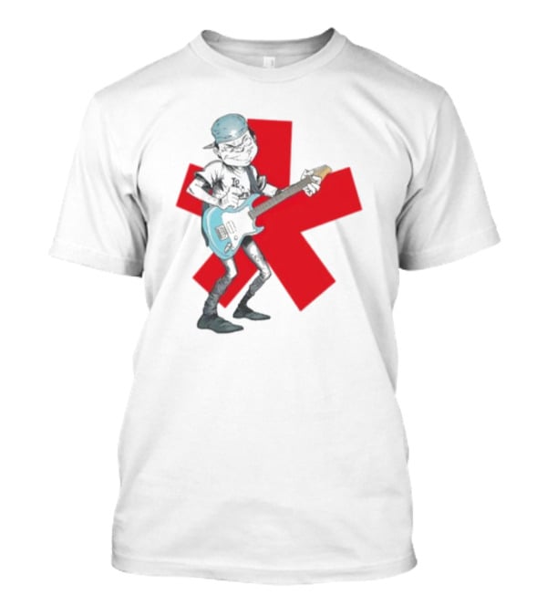 Tmd Comic By Thomas Tenney Rock Guitar Character With Red Asterisk T-Shirt