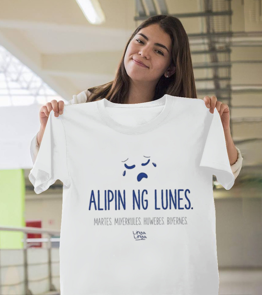 Alipin Ng Lunes Martes Miyerkules Huwebes Biyernes Iconic Days Text T-Shirt