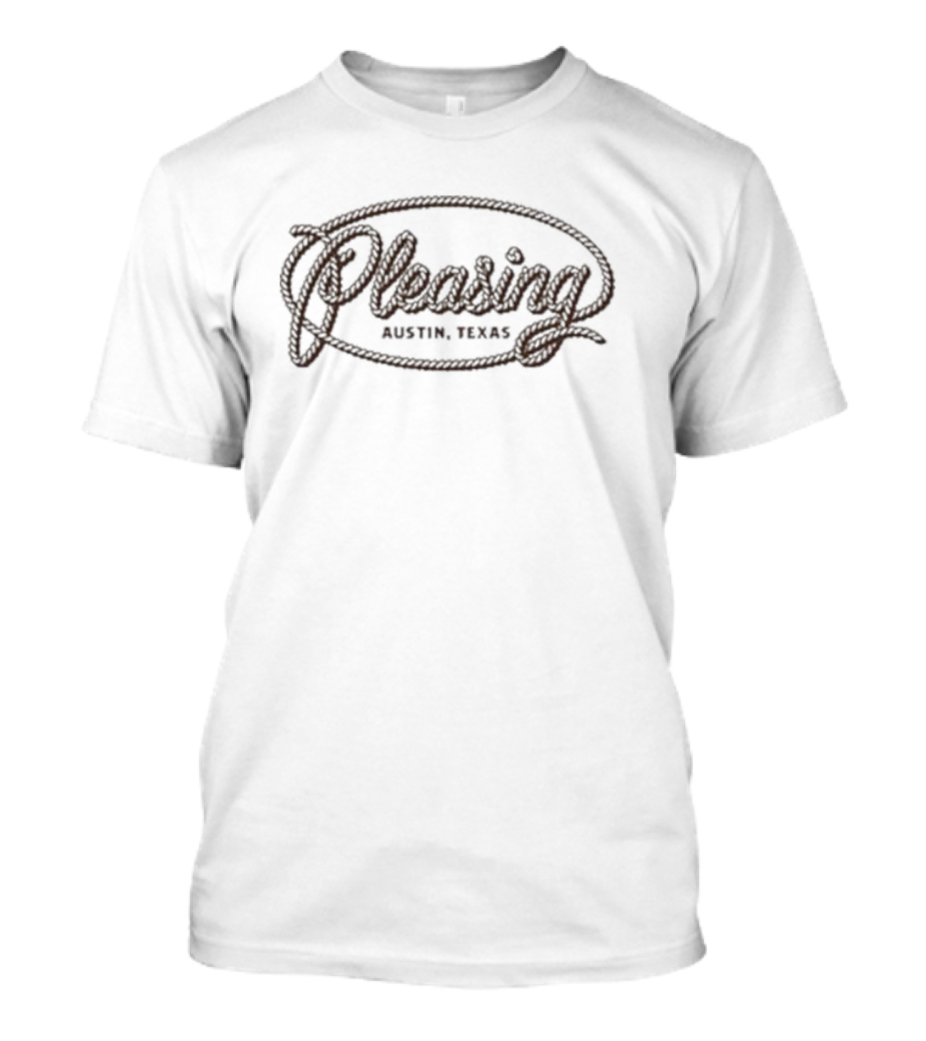 Pleasing Austin Texas Rope Oval T-Shirt