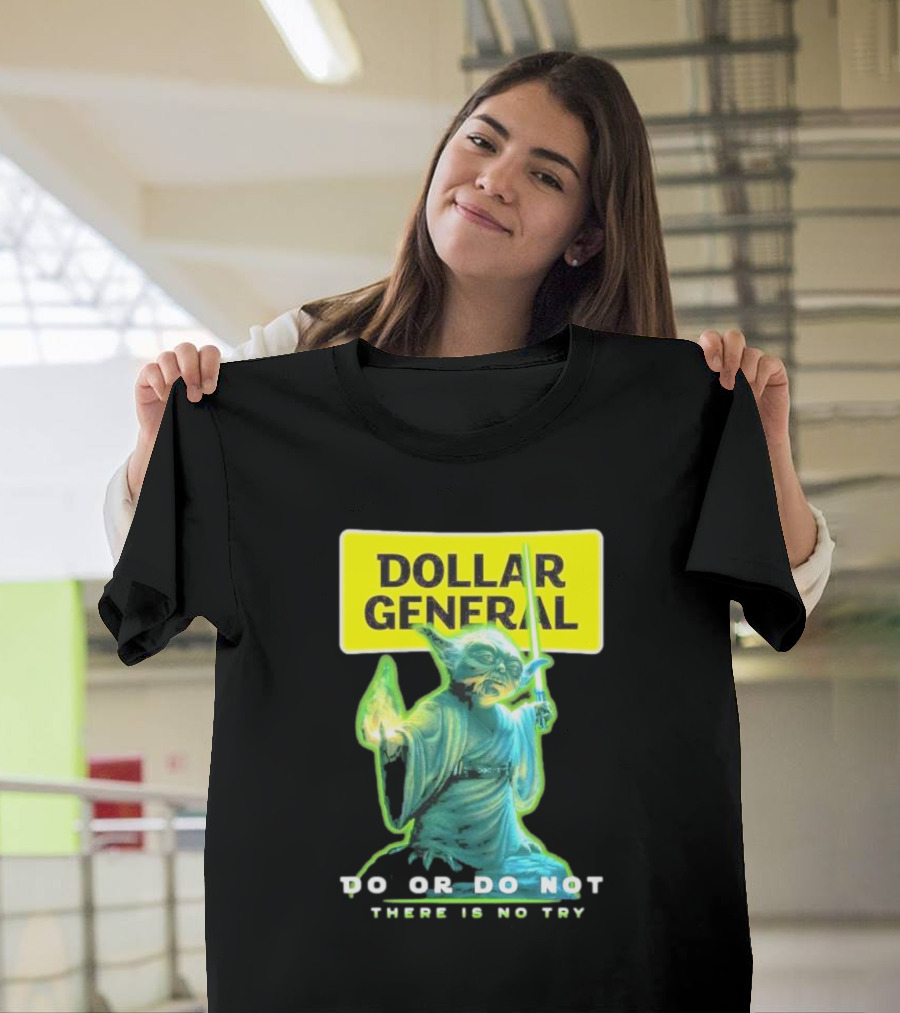 Dollar General Yoda Star Wars Do or Do Not There Is No Try T-Shirt