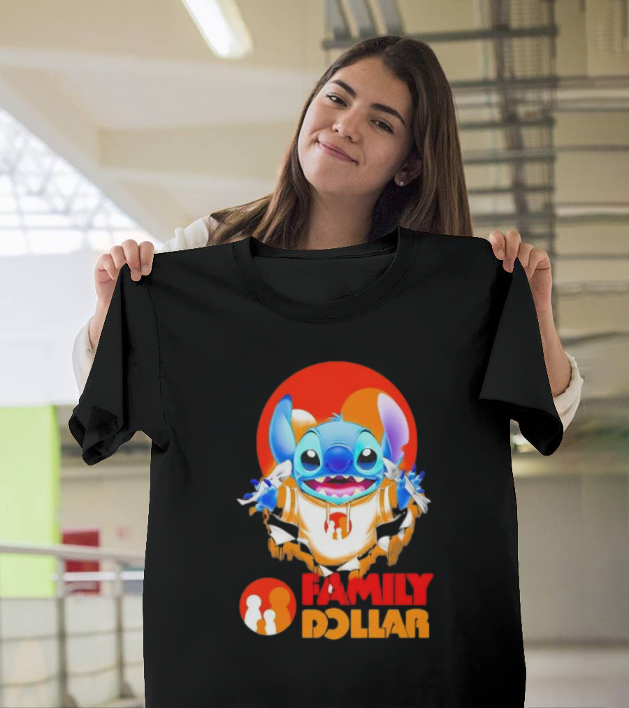 Stitch Family Dollar Logo Remix T-Shirt