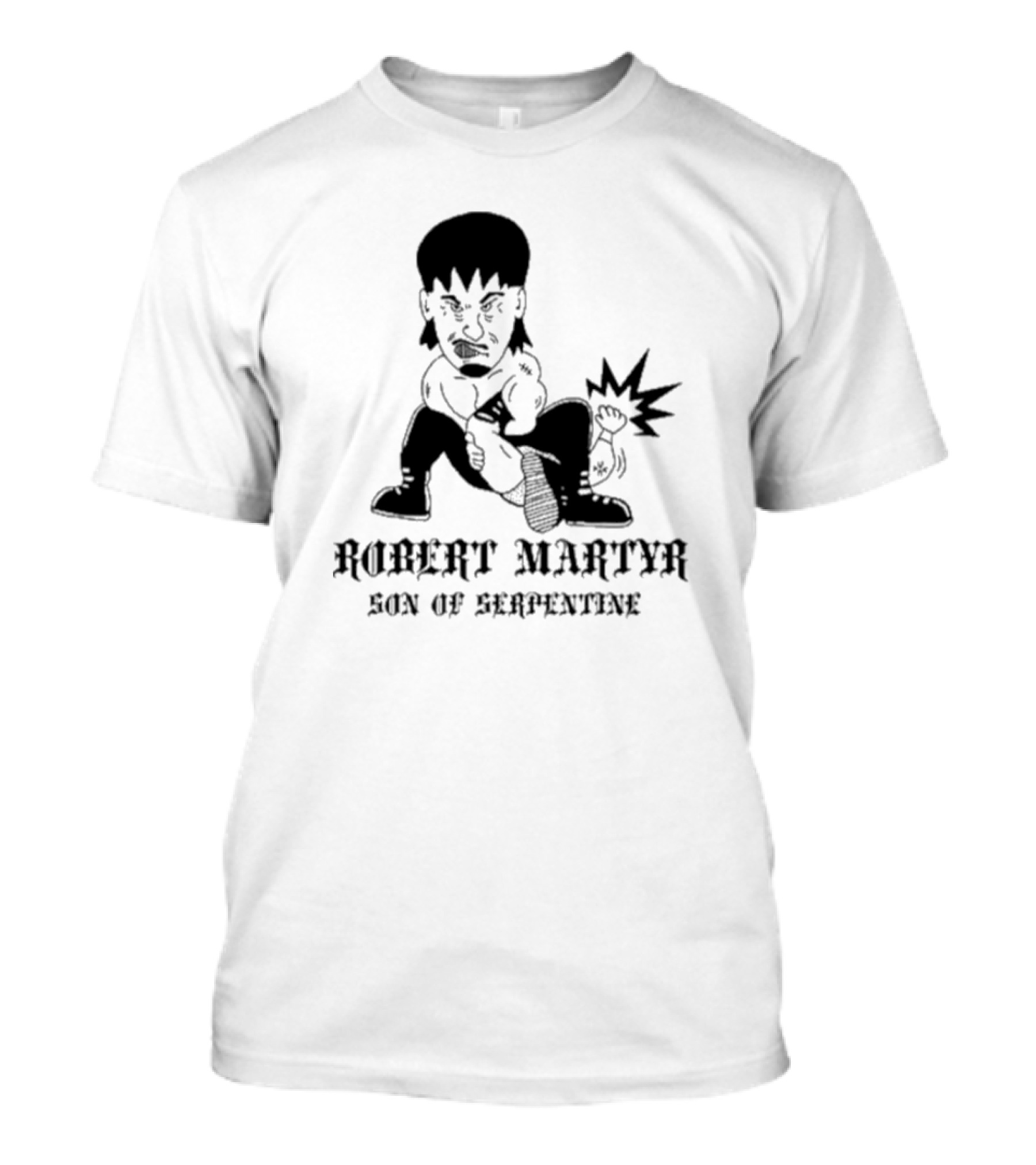 Robert Martyr Son Of Serpentine Bold Cartoon Character T-Shirt