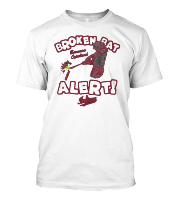 Broken Bat Alert Brianna Copeland Indiana Baseball Swing T-Shirt