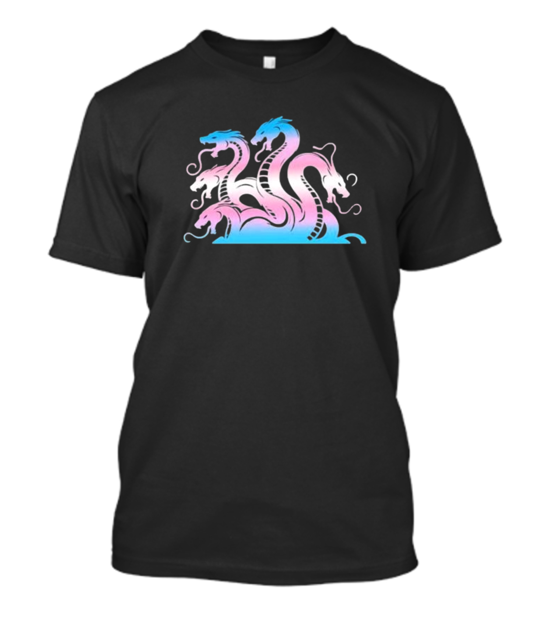 Trans Rights Multi Headed Hydra Pastel Colors T-Shirt