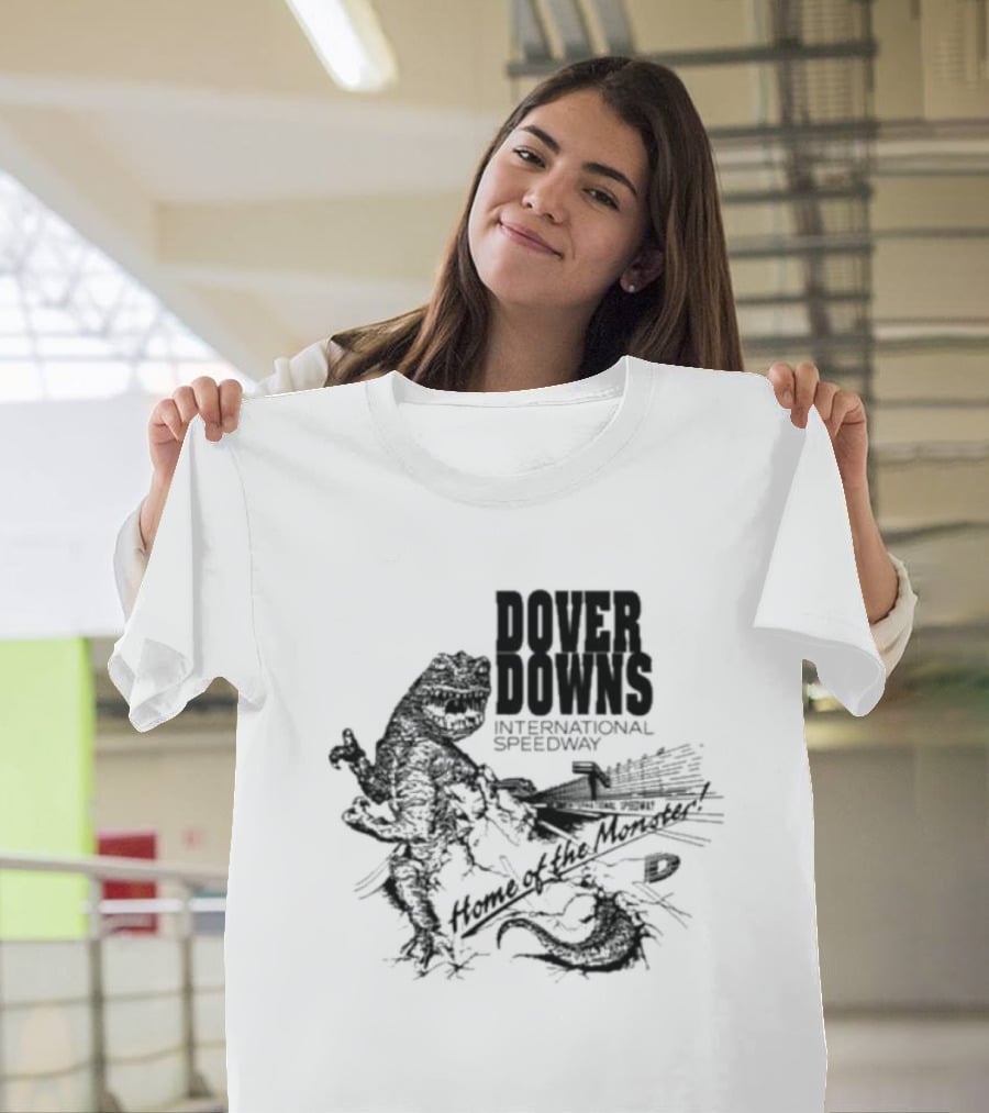 Dover Downs International Speedway Home Of The Monster Roaring Dinosaur And Racing Track T-Shirt