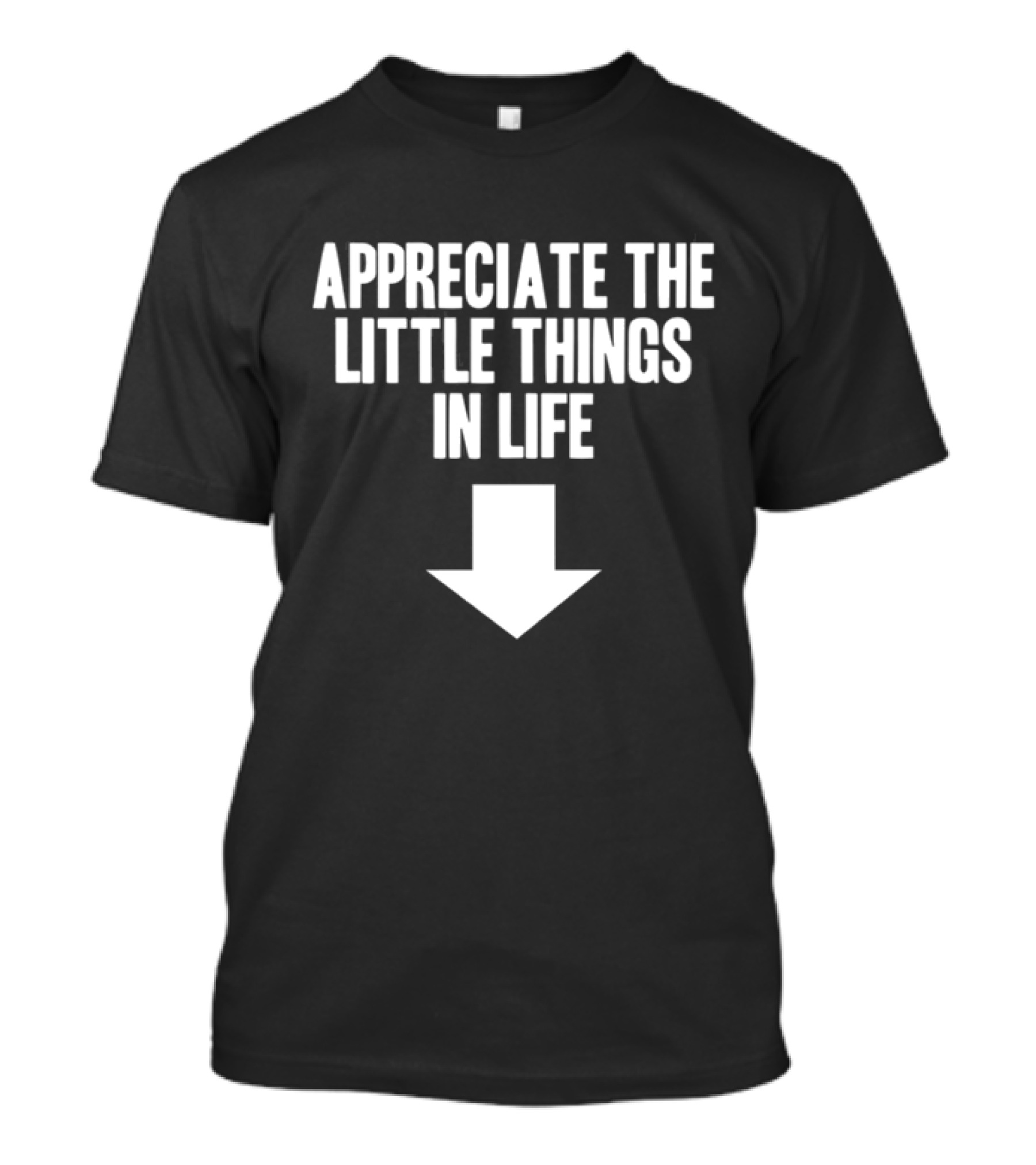 Appreciate The Little Things In Life Down Arrow T-Shirt