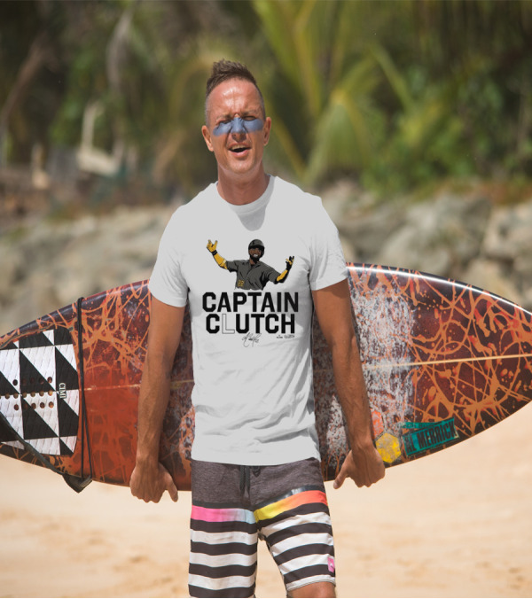 Captain Clutch Andrew McCutchen 22 Signature Gesture T-Shirt