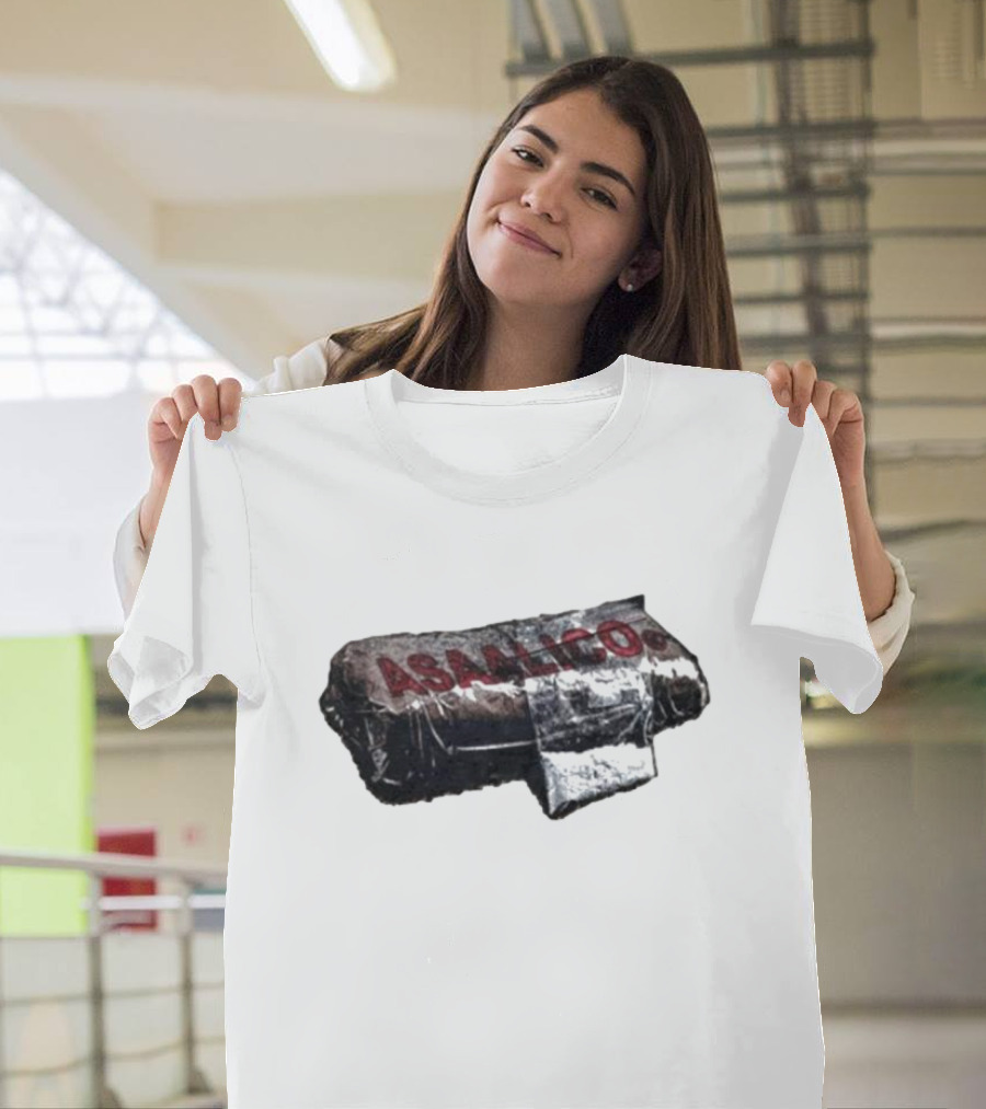 Asaalico Asaali Brick Wrapped Text T-Shirt