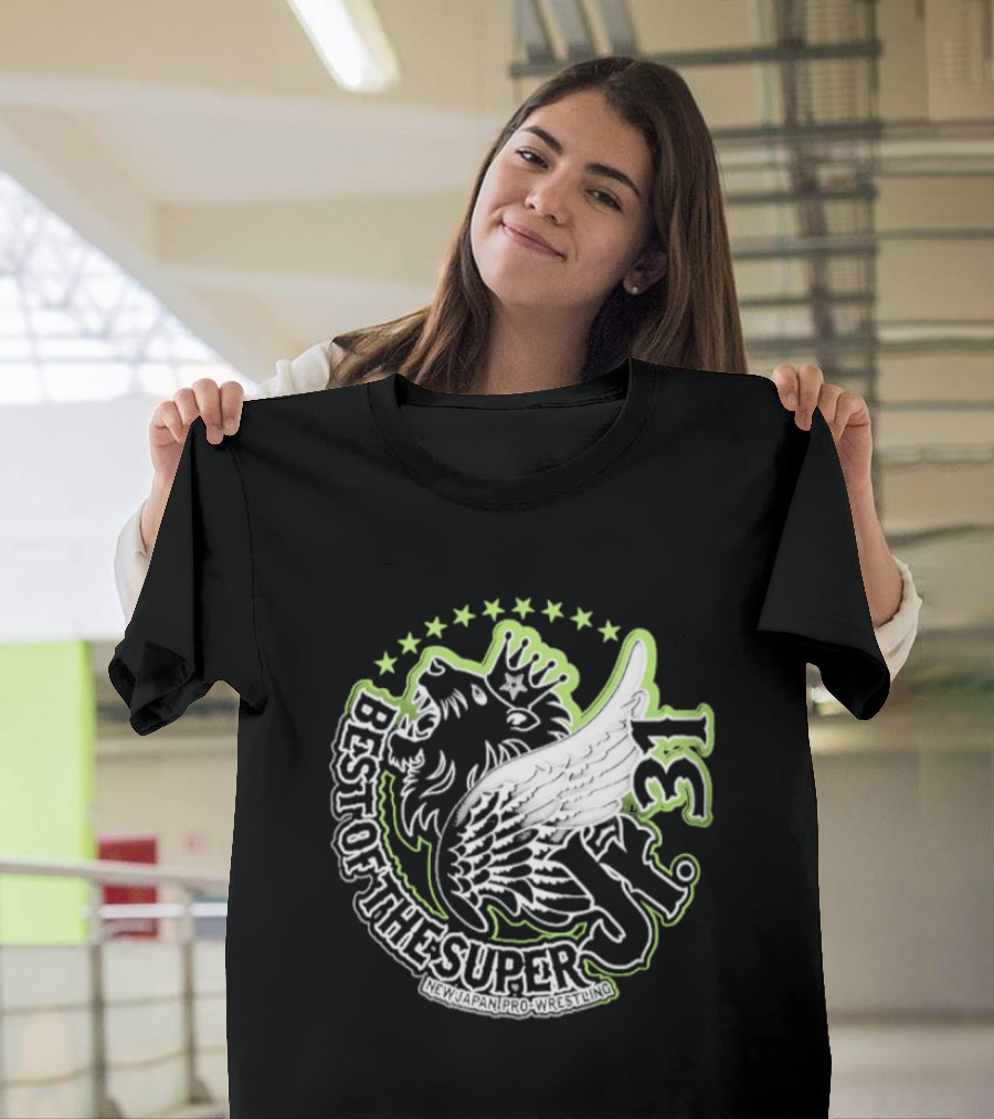 Best Of The Super Jr 31 New Japan Pro Wrestling Winged Lion T-Shirt