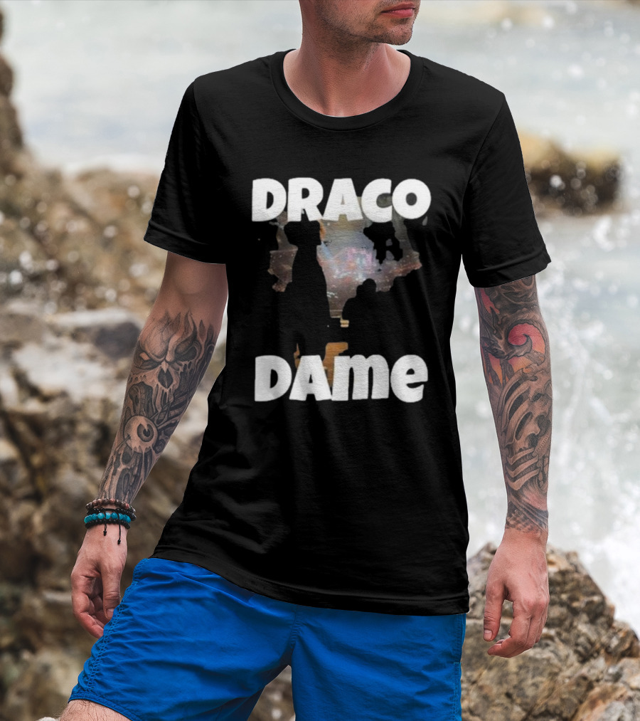 Draco Dame Basketball Arena Silhouette Scene T-Shirt