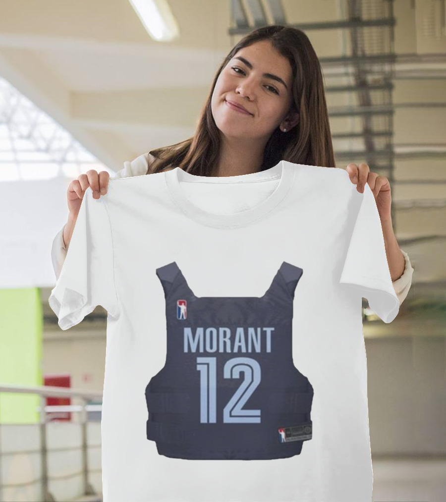 Morant 12 Bulletproof Vest Jersey NBA T-Shirt