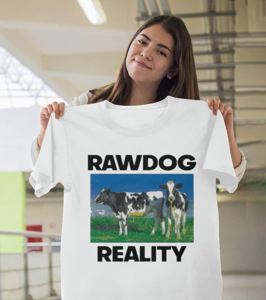 Findsleeptees Rawdog Reality Cows In Green Pasture T-Shirt