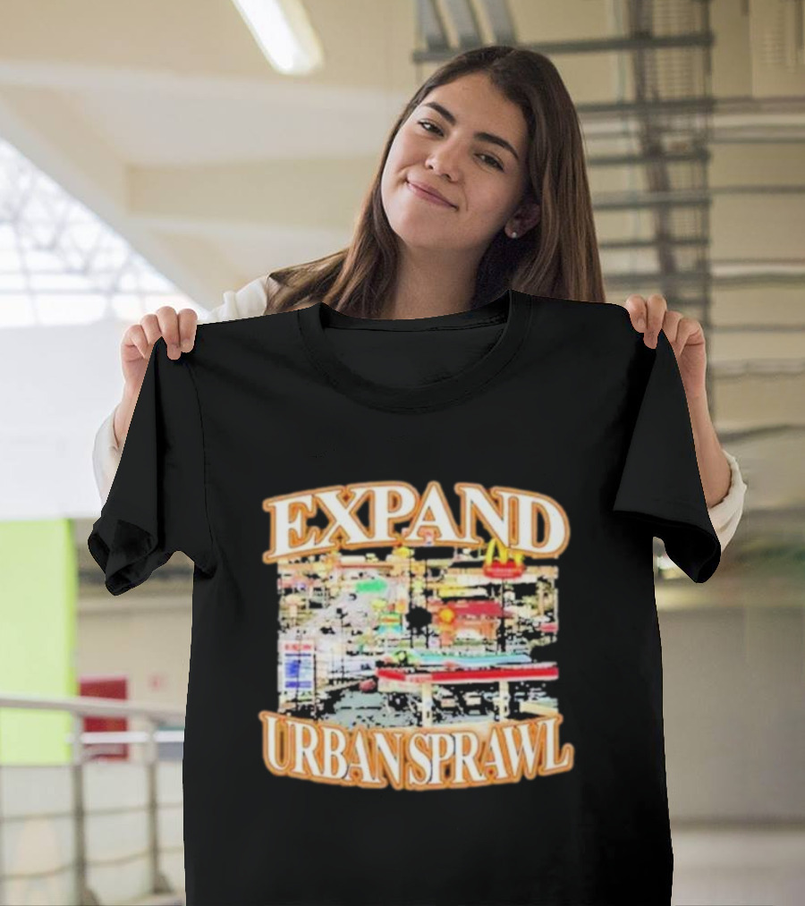Barely Legal Expand Urban Sprawl McDonald's Fast Food Chain Iconic Neon Signs T-Shirt