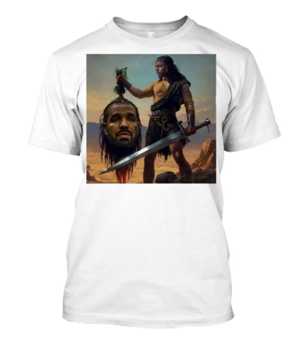 Hermainem Kendrick Holding Drake’s Head In Epic Scene T-Shirt