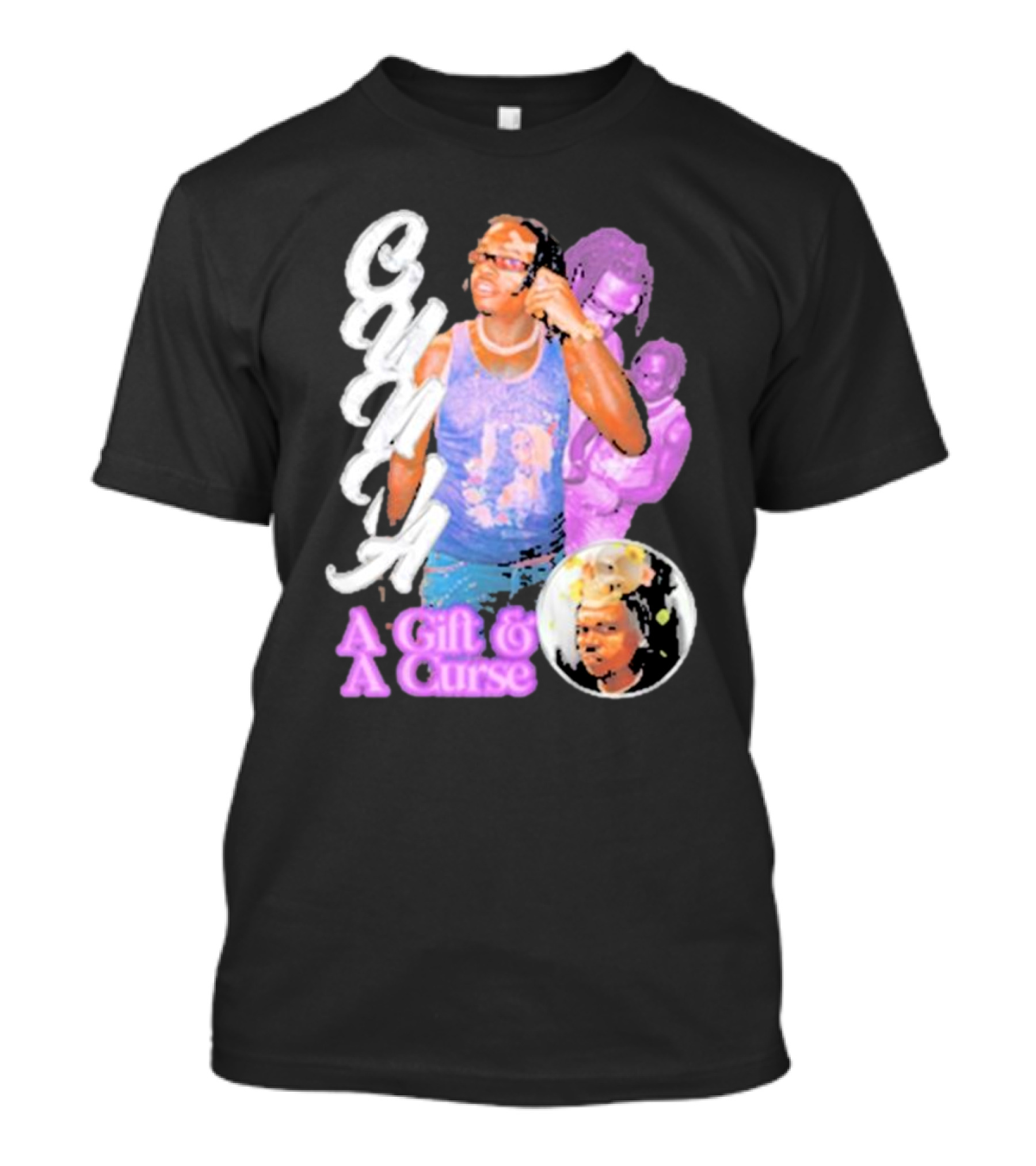 Wunna A Gift And A Curse Graphic Style Text And Portraits T-Shirt