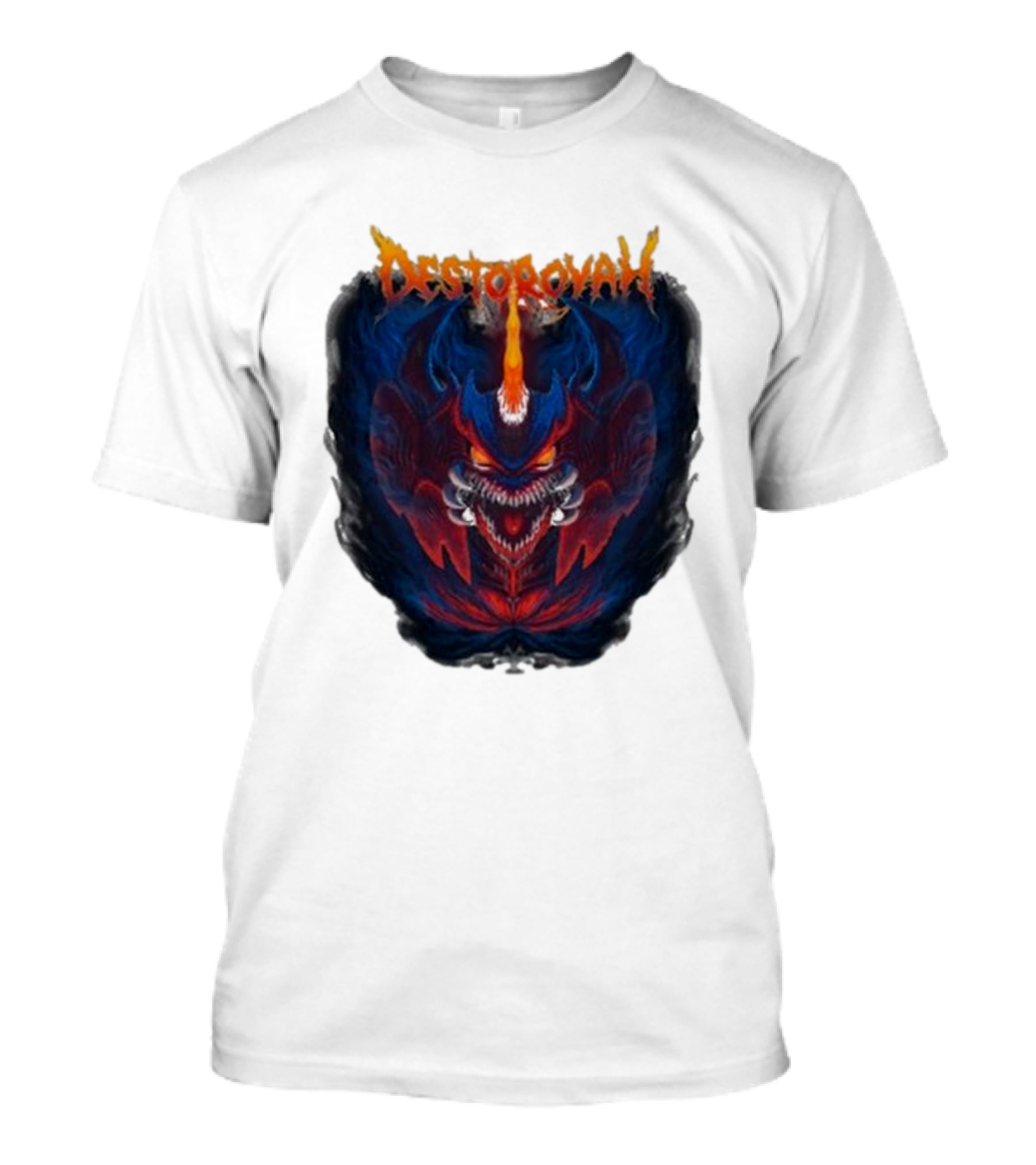Cavitycolors Destoroyah Fiery Monster Graphics T-Shirt