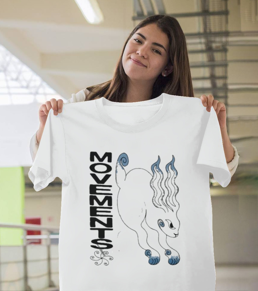 Movements Ruckus Bunny Tour Enigmatic Fiery Blue-Horned Rabbit T-Shirt