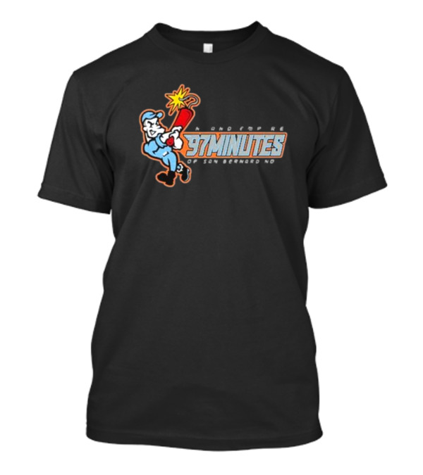 Inland Empire Baseball Cartoon 97 Minutes Of San Bernardino T-Shirt