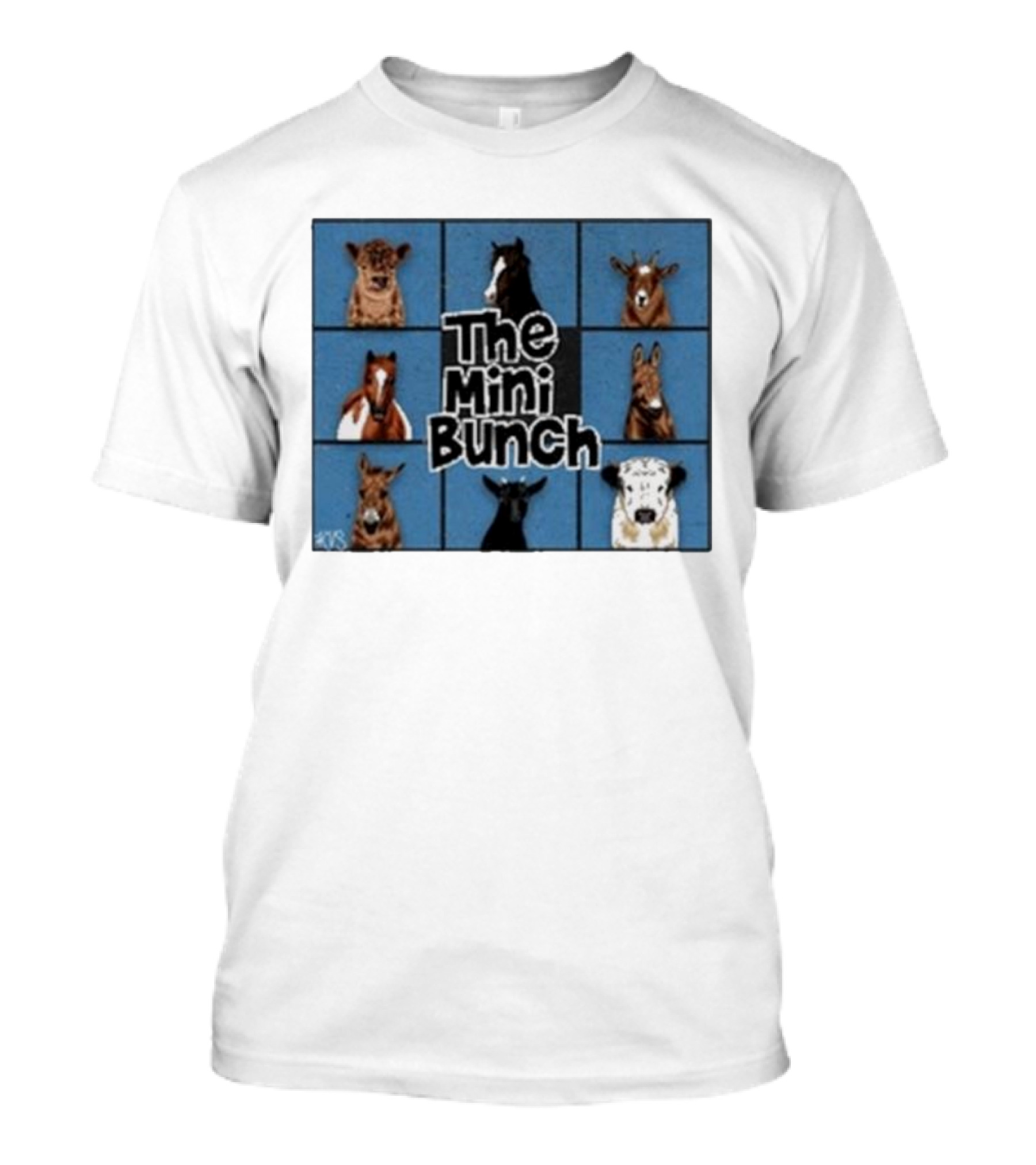 The Mini Bunch Nine Cartoon Animal Portraits T-Shirt